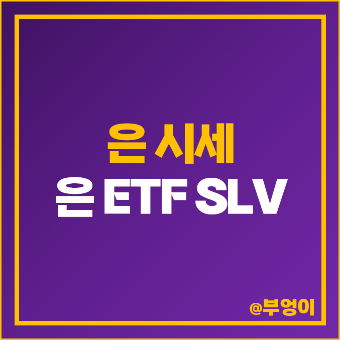 은시세 은값 은투자 방법 추천 미국 은 ETF SLV 주가 은시세 은값 은투자 방법 추천 미국 은 ETF SLV 주가