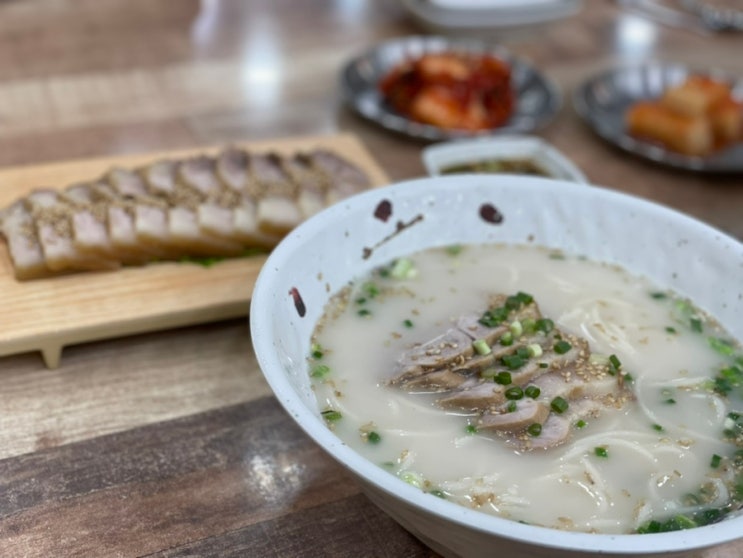  산방산국수맛집 서귀포고기국수 돔베고기 아침식사 딱