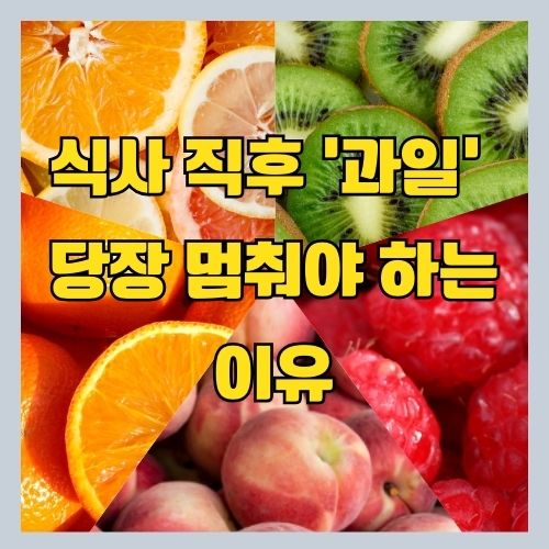 당뇨에 좋은 과일과 혈당낮추는음식 - 식후탕은 뭐야?