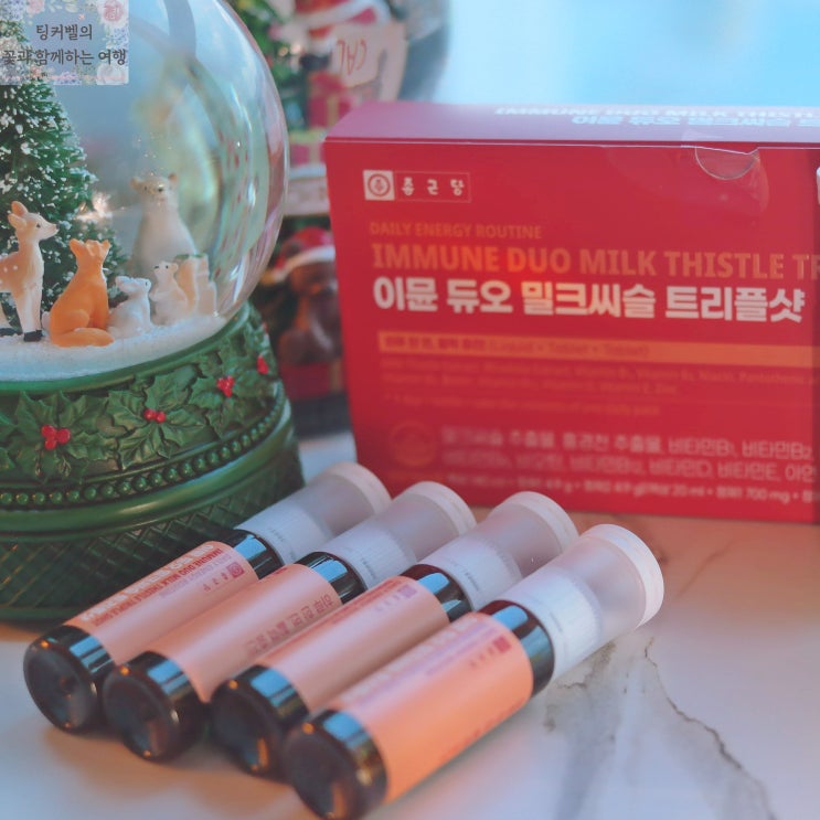  간영양제 종근당 이뮨듀오 밀크씨슬 커플 크리스마스 선물 추천템