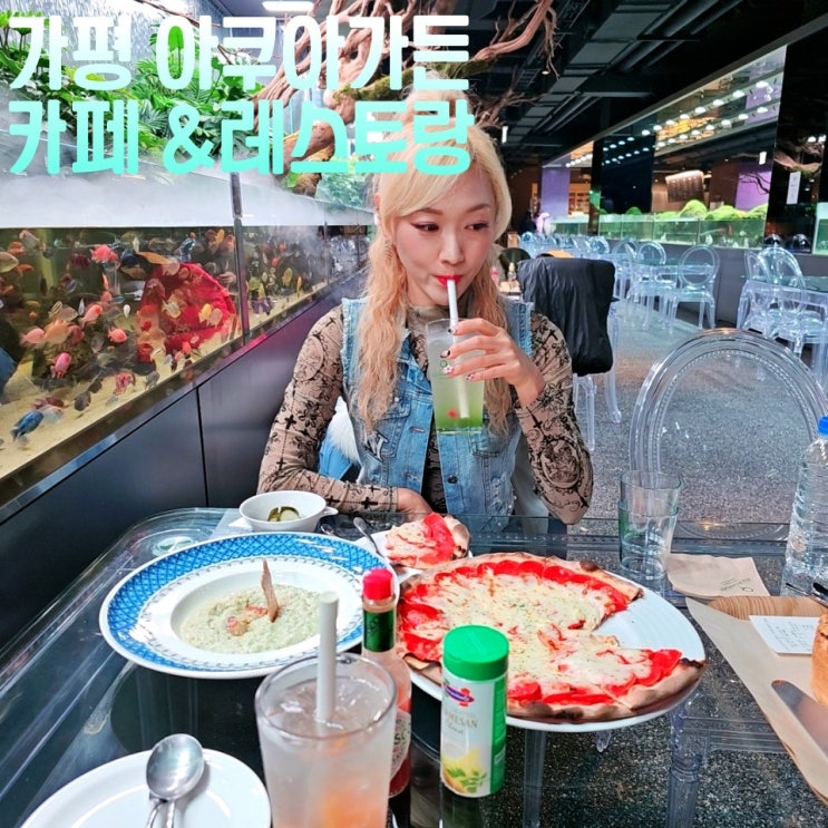  가평 실내 가볼만한곳 놀거리 아쿠아가든 카페 가평점
