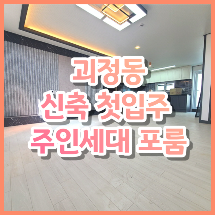  대전 서구 괴정동 주인세대 쓰리룸 테라스 신축 첫입주 선순위(아일랜드식탁, 화장실3, 엘베o, 주차장o, 전세대출o,)