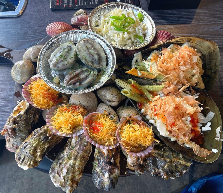  광안리 조개구이 무한리필 조개대표 신선함이 끝장남