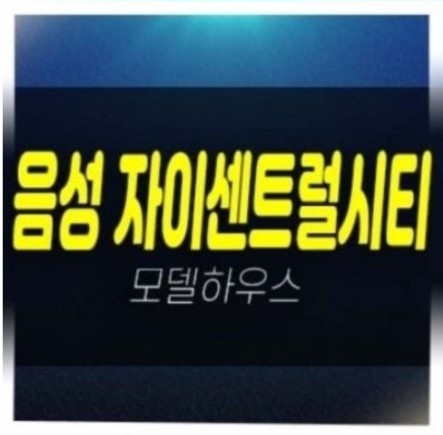  12-04 음성자이센트럴시티 무극리 미분양아파트 잔여호실 선착순 동호지정 홍보관