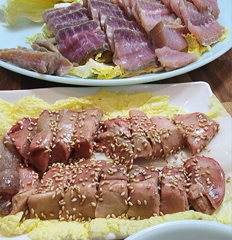  흑산도 홍탁 - 동대문구 장안동 장한평역 근처 너무 신선한 '홍어애와 홍어코' 서울 홍어 맛집??