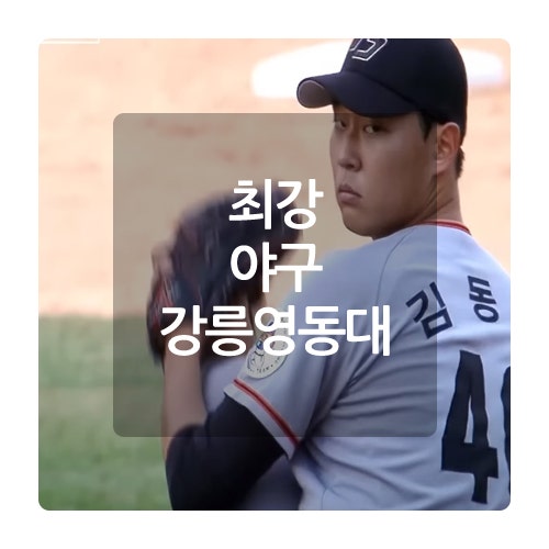 최강야구 강릉영동대 전다민 김동현 양도근 오승윤 이상화 정예건 소개