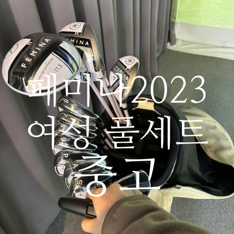 여자 초보골프채 야마하 페미나 풀세트 중고