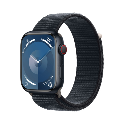  애플워치9 GPS+Cellular45mm 미드나이트알루미늄케이스, 미드나이트스포츠루프 MRMF3KH/A