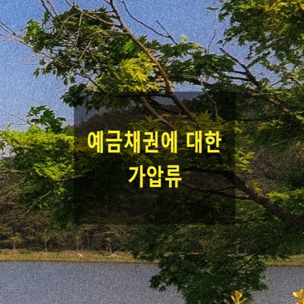  예금채권에 대한 가압류