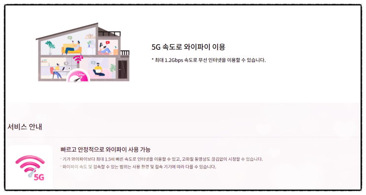  LG 인터넷가입 시 무료지급 와이파이 공유기 모뎀 GAPD-7500