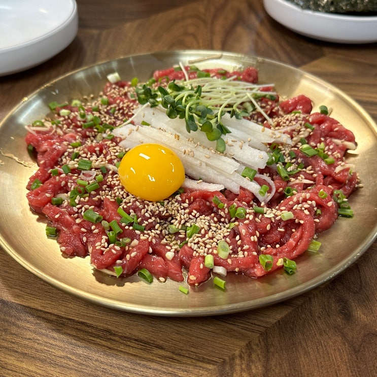  잠실역맛집 포차 만석집 한우육회 먹어본 후기