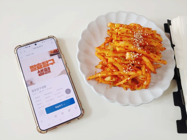 콜라비생채 레시피 ft.<b>평생학습포털</b> <b>경기도</b>지식 발효탐구생활
