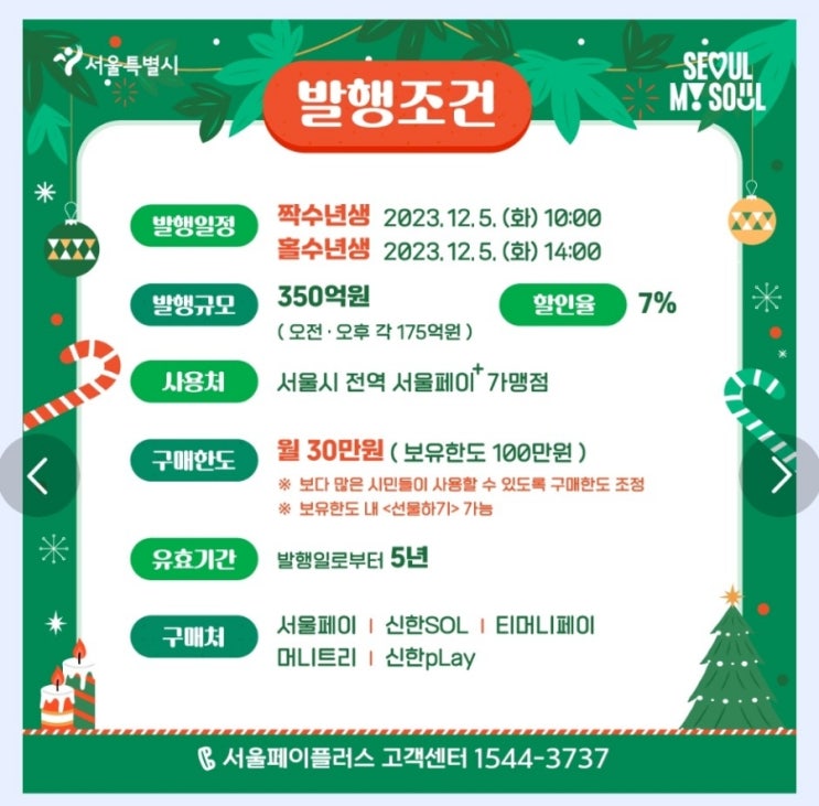  23년 12월 서울사랑상품권 구매팁,발행금액 350억,발행 일정 오전 10시,오후 2시,구매 한도 30만원,보유한도 100만원,23년 5월 9월 서울사랑상품권 구입 성공 후기
