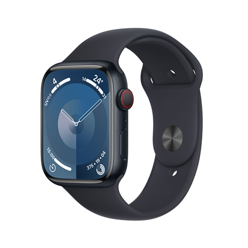  애플워치9 GPS+Cellular41mm S/M 미드나이트알루미늄케이스, 미드나이트스포츠밴드-MRHR3KH/A