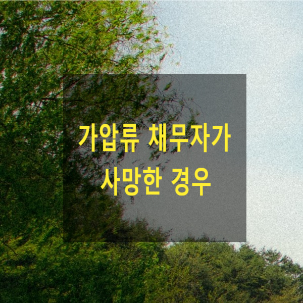  가압류 후 채무자가 사망한 경우(가압류 승계 - 승계인, 승계집행문)