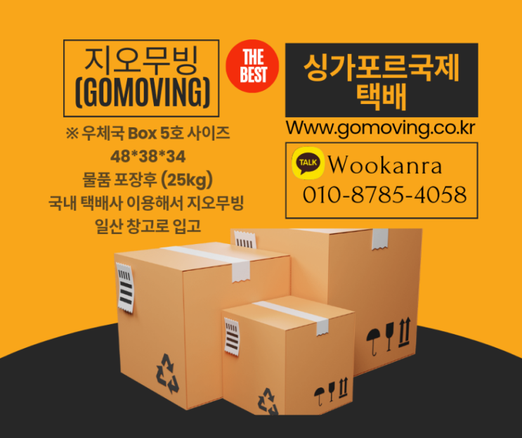 한국에서 싱가포르 국제택배(배송받기!!)
