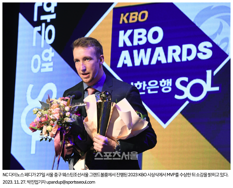  ‘2년 1500만 달러’ NC 페디 미국 복귀 막을 방법 없었다···MLB KBO 투수 영입 러시 시작하나[SS포커스], 스포츠서울, 2023-12-06 10:30:16