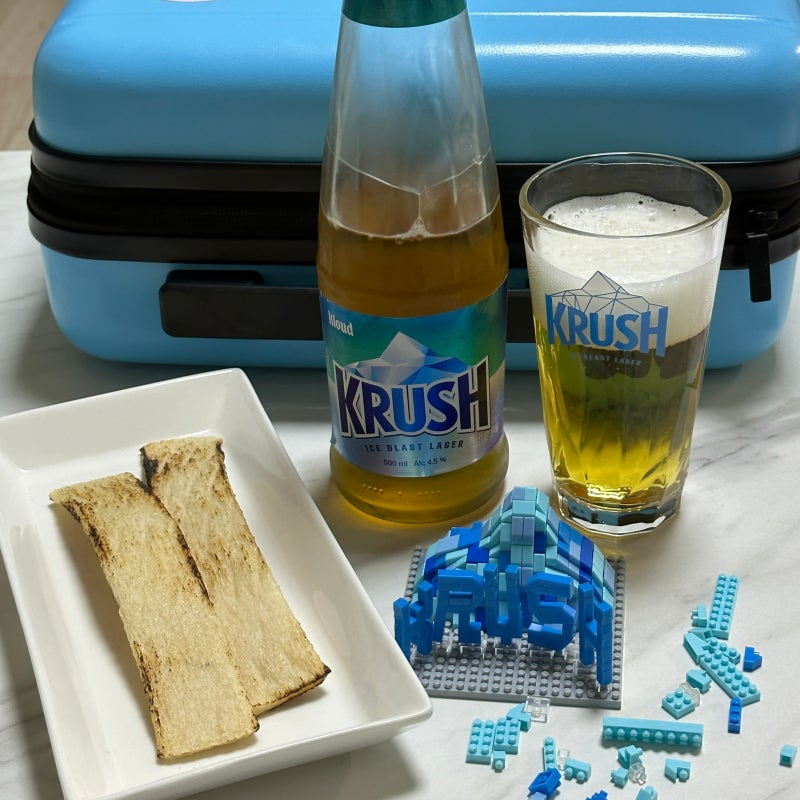 KRUSH 크러쉬 맥주 광고 모델 카리나 신상 맥주 술쟁이 후기