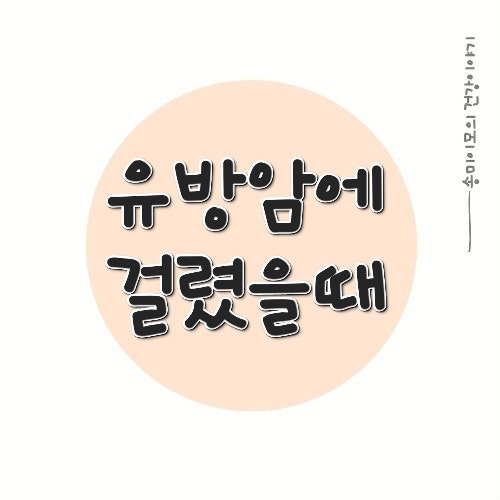 유방 암 고기 음주 커피 괜찮을까(수술 후 항암 치료중 좋은 음식 치료 후 식사관리)