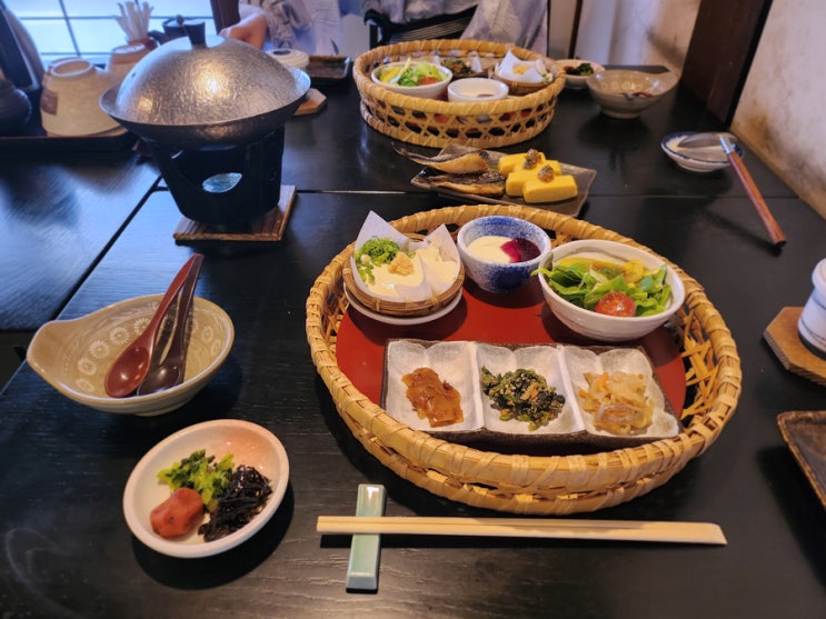  후쿠오카 유후인 사기리테이 가이세키 조식 석식
