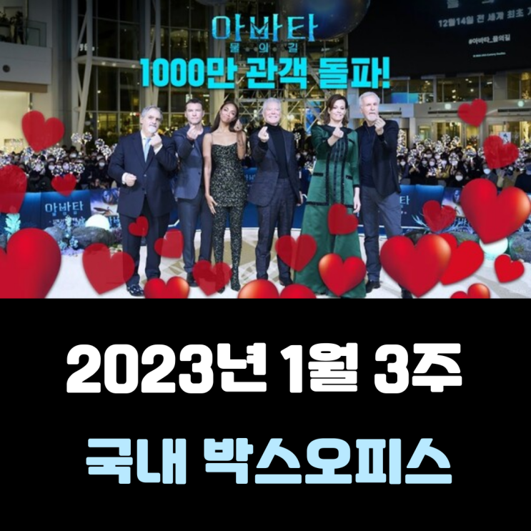  [2023년 1월 3주] 설 연휴, 29번째 천만 영화 탄생