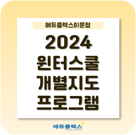  이문 에듀플렉스 윈터스쿨 개별지도 프로그램은?