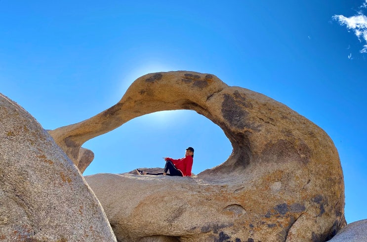 [샌프란↔데스밸리] 미서부 로드트립 Day2-② 애견 동반 Mobius Arch Trail 모비우스 아치 트레일, Alabama Hills(알라바마 힐스)