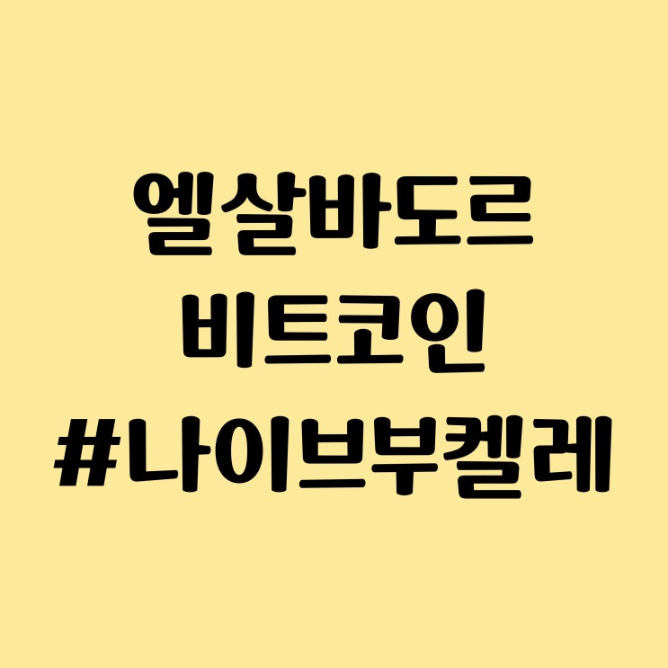 <b>엘살바도르</b> 법정화폐 비트코인 투자 근황 - 나이브 <b>부켈레</b>... 