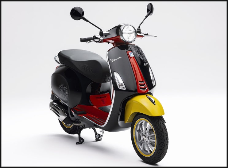  125cc 클래식 스쿠터 베스파 프리마베라 미키마우스 에디션 출시