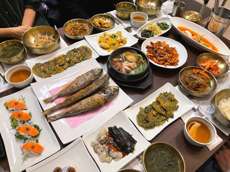  박해윤통영해물밥상 광안점 한상 가득 잘나오는 밥집 보리굴비 낙지볶음
