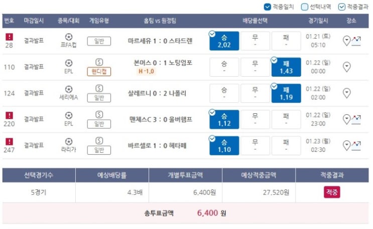 2023년 프로토 10회 승부식