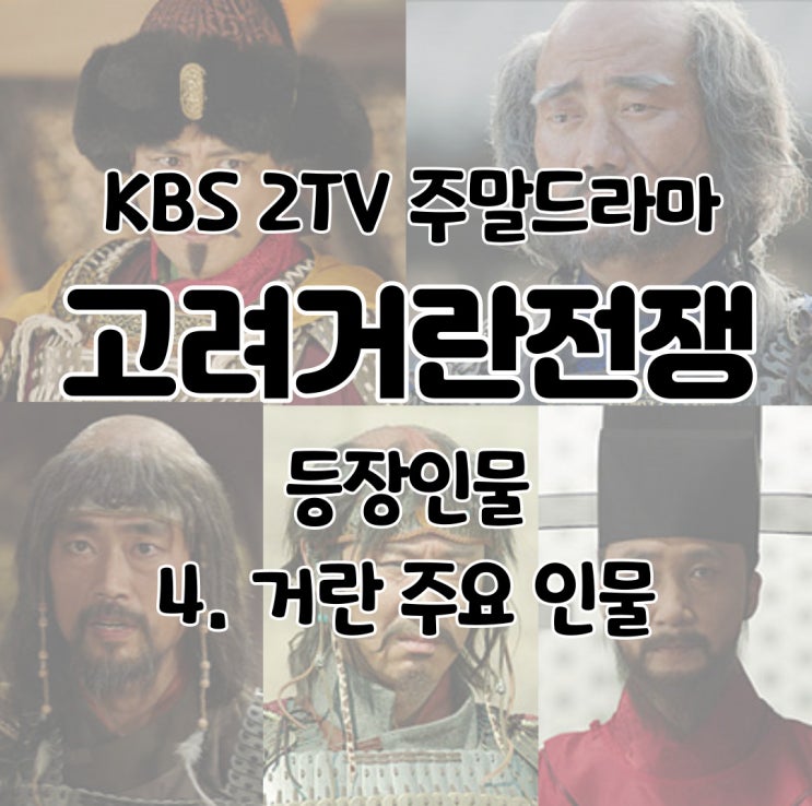  고려 거란 전쟁 등장인물 야율융서 소배압 야율분노 야율적로 한기 - 4.거란 주요인물