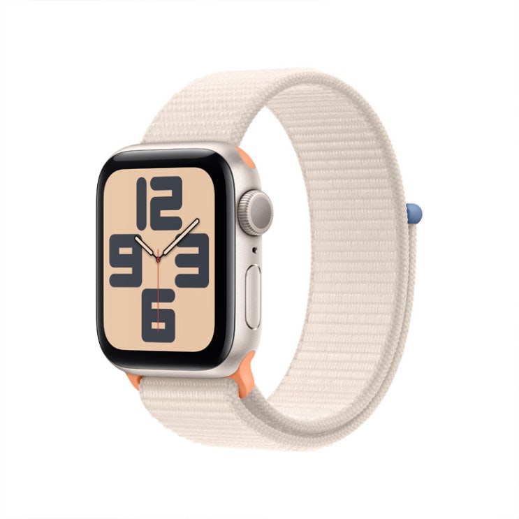  애플워치SE 2세대 40mm GPS 스타라이트 알루미늄 케이스, 스타라이트 스포츠 루프 MR9W3KH/A