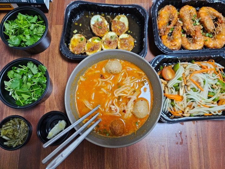  행신동 태국음식 배달맛집 : ) 배달비 감수하고 먹은 태국음식 맛집, 능두네 태국요리 전문점