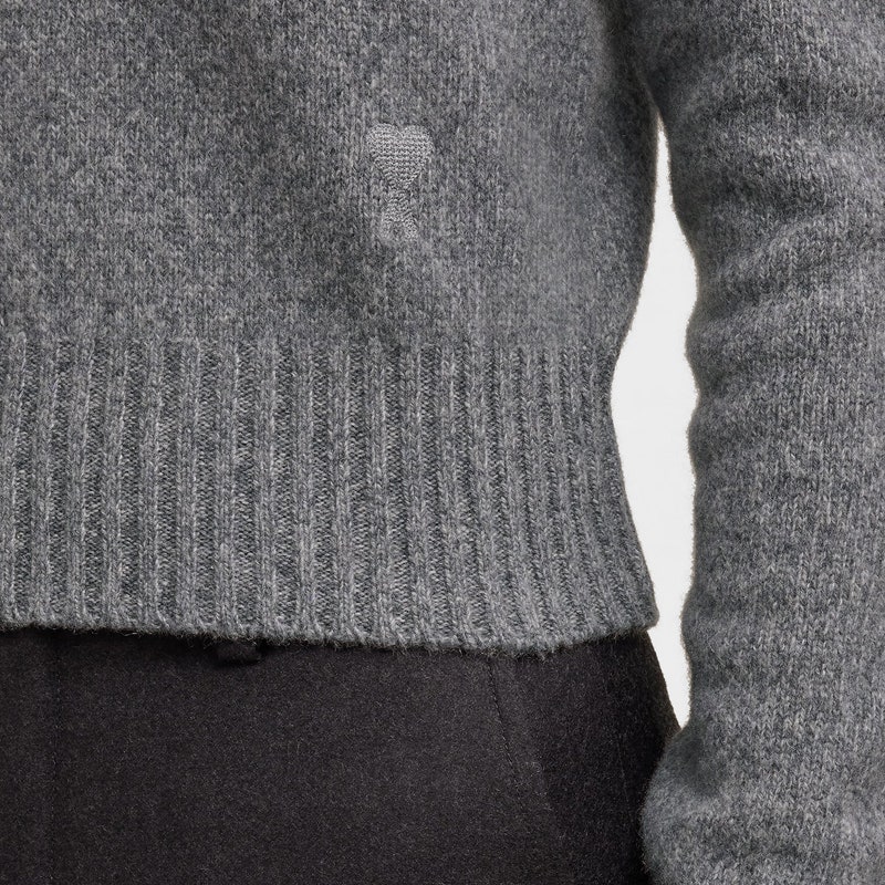 아미 23FW TONAL 클래식 캐시미어 크루넥 여성 니트 DG