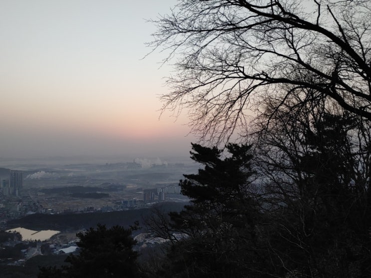 오늘아침, 설봉산 정상에서 한폭의 그림을 보다