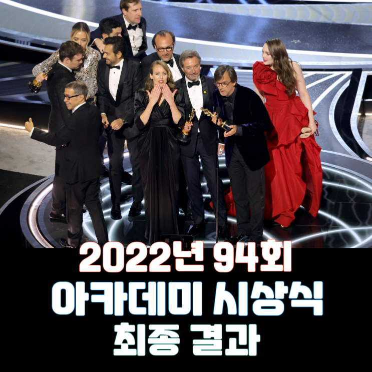  2022년 94회 아카데미 시상식 최종 결과