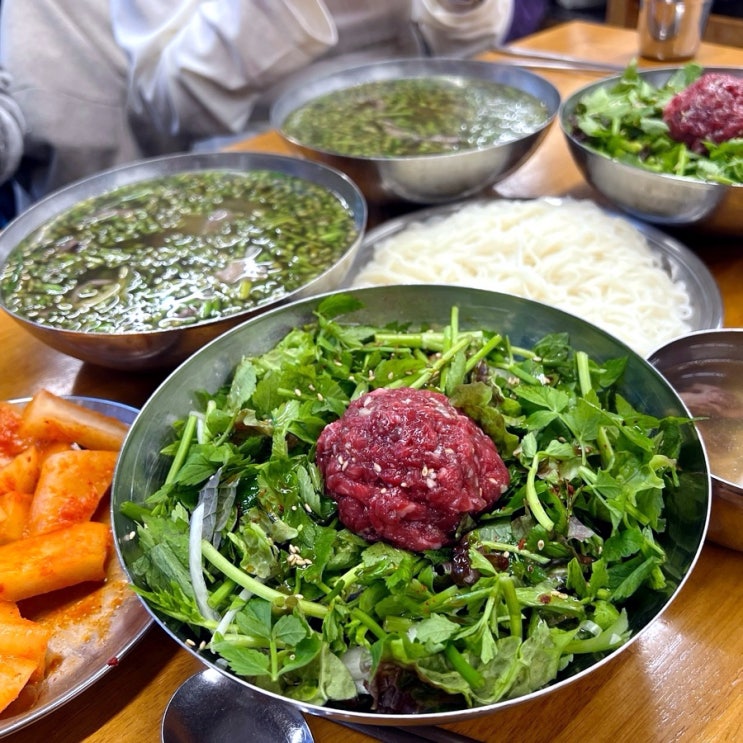  <신용산역> 용리단길 맛집, 능동미나리 방문 후기!!