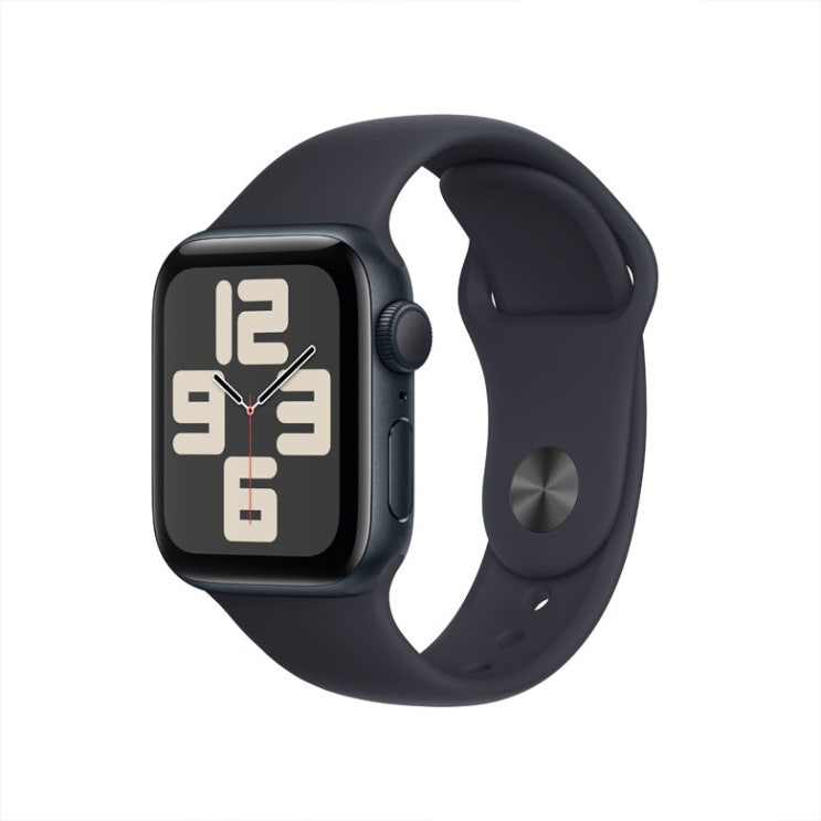  애플워치SE 2세대 40mm GPS M/L 미드나이트 알루미늄 케이스, 미드나이트 스포츠 밴드 MR9Y3KH/A