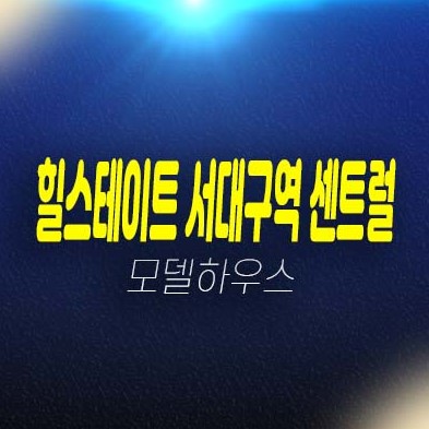 12-08 힐스테이트 서대구역 센트럴 미분양세대 신축아파트 1군브랜드 신축공사 잔여세대 선착순분양중 견본주택 문의