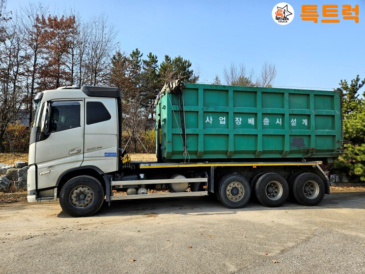  볼보FH500 1+3 중고 24톤 암롤 2021년 최신식 볼보FH500 정축암롤트럭 타이어 전체교체 최상의 컨디션 특트럭m