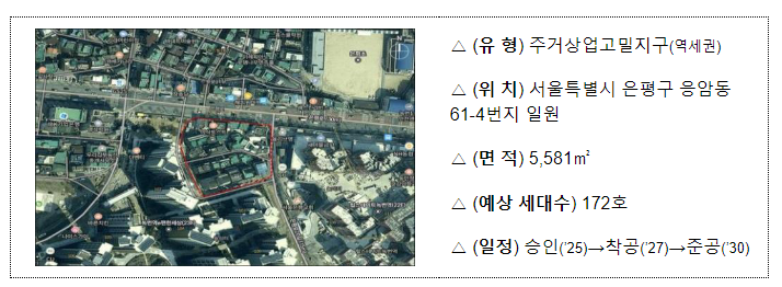 서울 3곳 도심 공공주택 복합지구 신규 지정 서울 3곳 도심 공공주택 복합지구 신규 지정