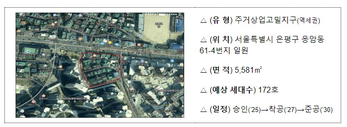 서울 3곳 도심 공공주택 복합지구 신규 지정