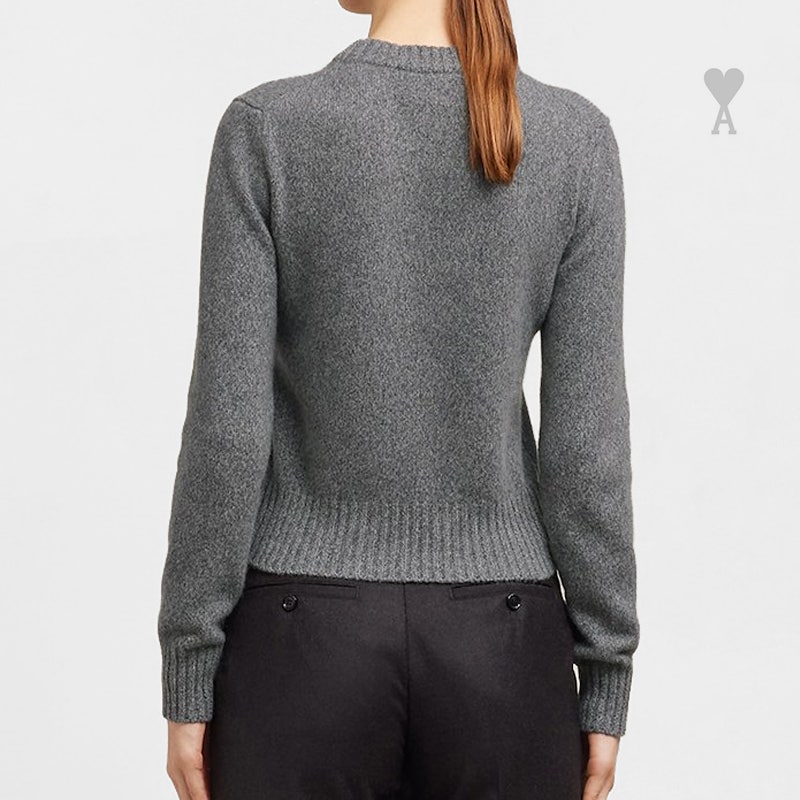 아미 23FW TONAL 클래식 캐시미어 크루넥 여성 니트 DG