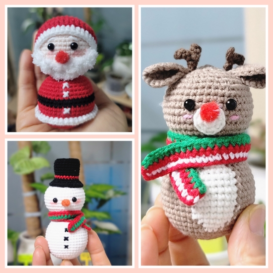  산타, 루돌프, 눈사람 완성//Merry Christmas ️