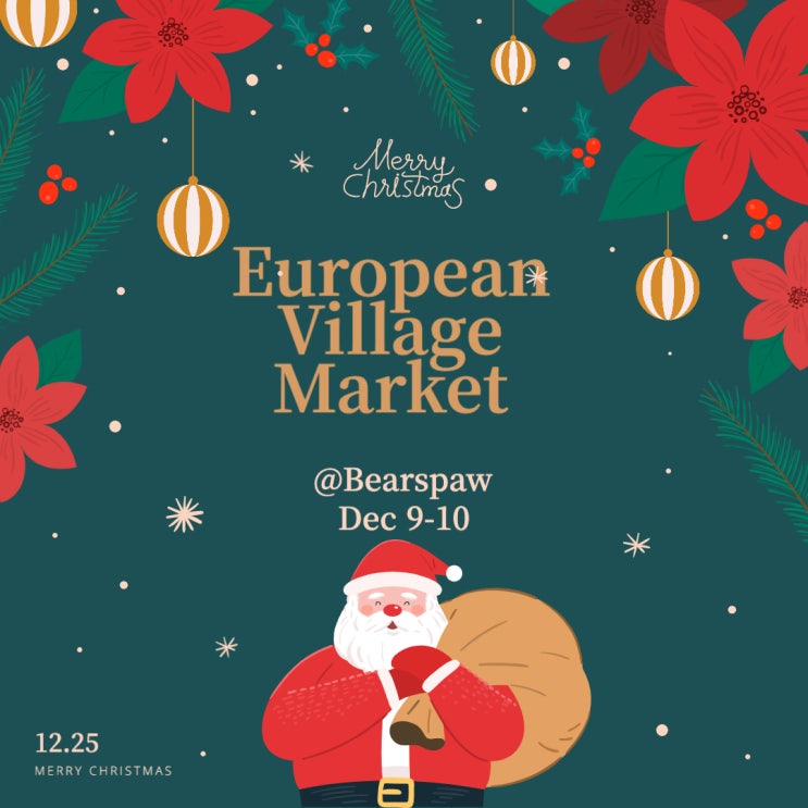  [캘거리 이벤트] 12월 9-10일 : 유러피언 빌리지 크리스마스 마켓 @ Bearspaw