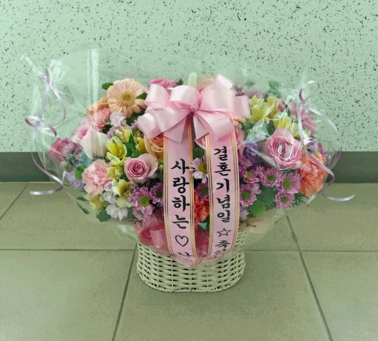  따뜻한12월에 전달드린 결혼기념일 꽃바구니[일산꽃집, 주엽꽃집, 킨텍스꽃집, 주엽 플라워]