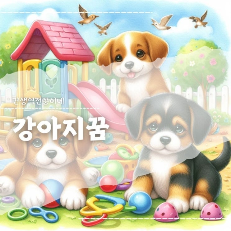  강아지꿈 새끼강아지꿈 해몽 뜻