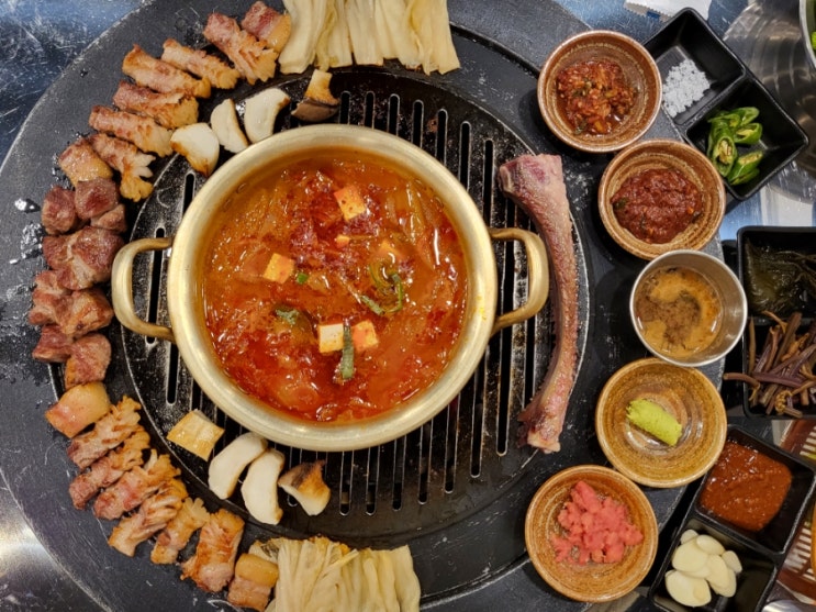  [육도담 구리점] 새로 생긴 구워주는 수택동삼겹살집