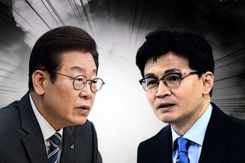 이재명 차기 대권후보 선호도 1위 한동훈, 오차범위 내 추격 둘 다 사라졌으면 이재명 차기 대권후보 선호도 1위 한동훈, 오차범위 내 추격 둘 다 사라졌으면